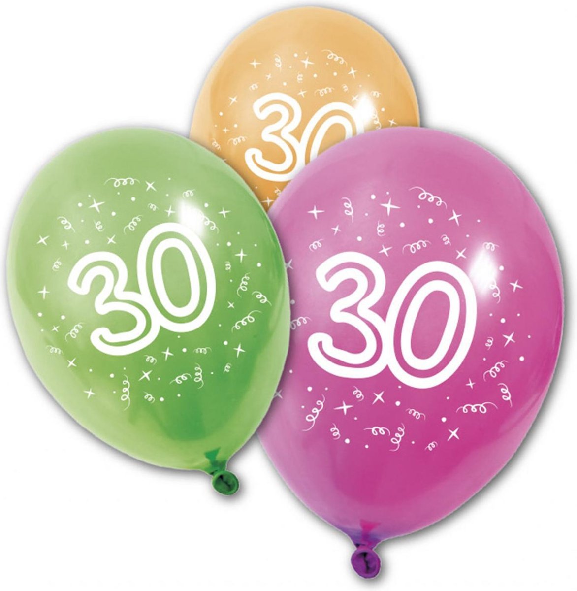 HOBI - 8 30 jaar verjaardag ballonnen - Decoratie > Ballonnen